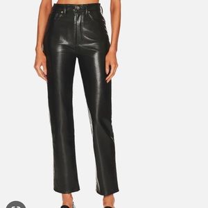 NWOT Agolde 90s Leather Pants